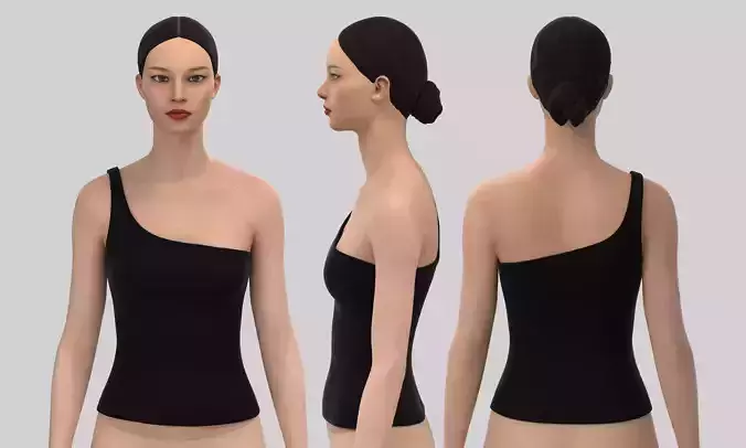 One Shoulder Tank Top