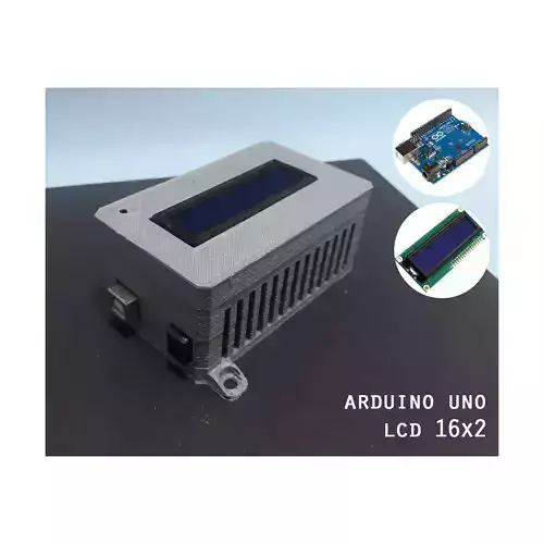 Arduino Uno lcd 16x2 case 3D print model