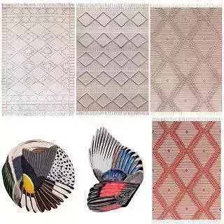 Rugs and carpets 3D Model Collection