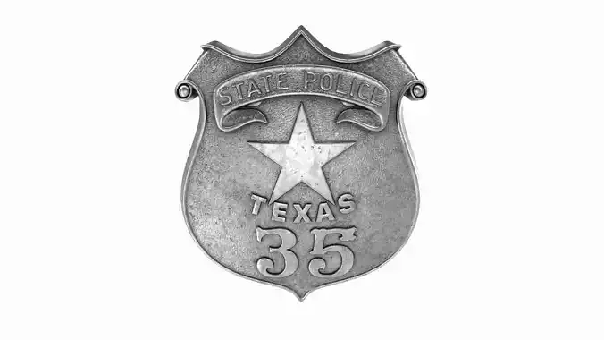 Old Texas Police badge