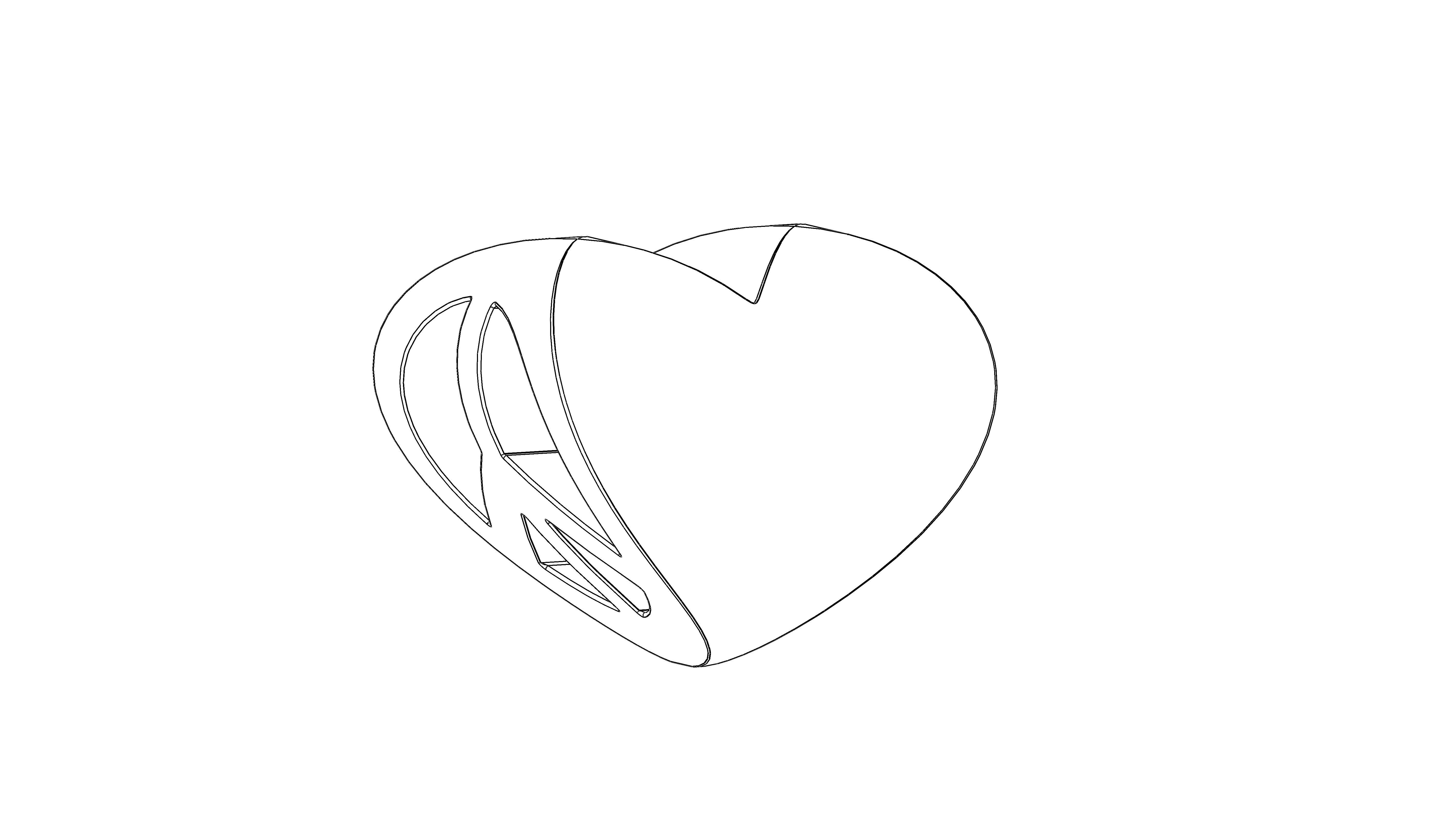 Peace and Love 3D print model_8