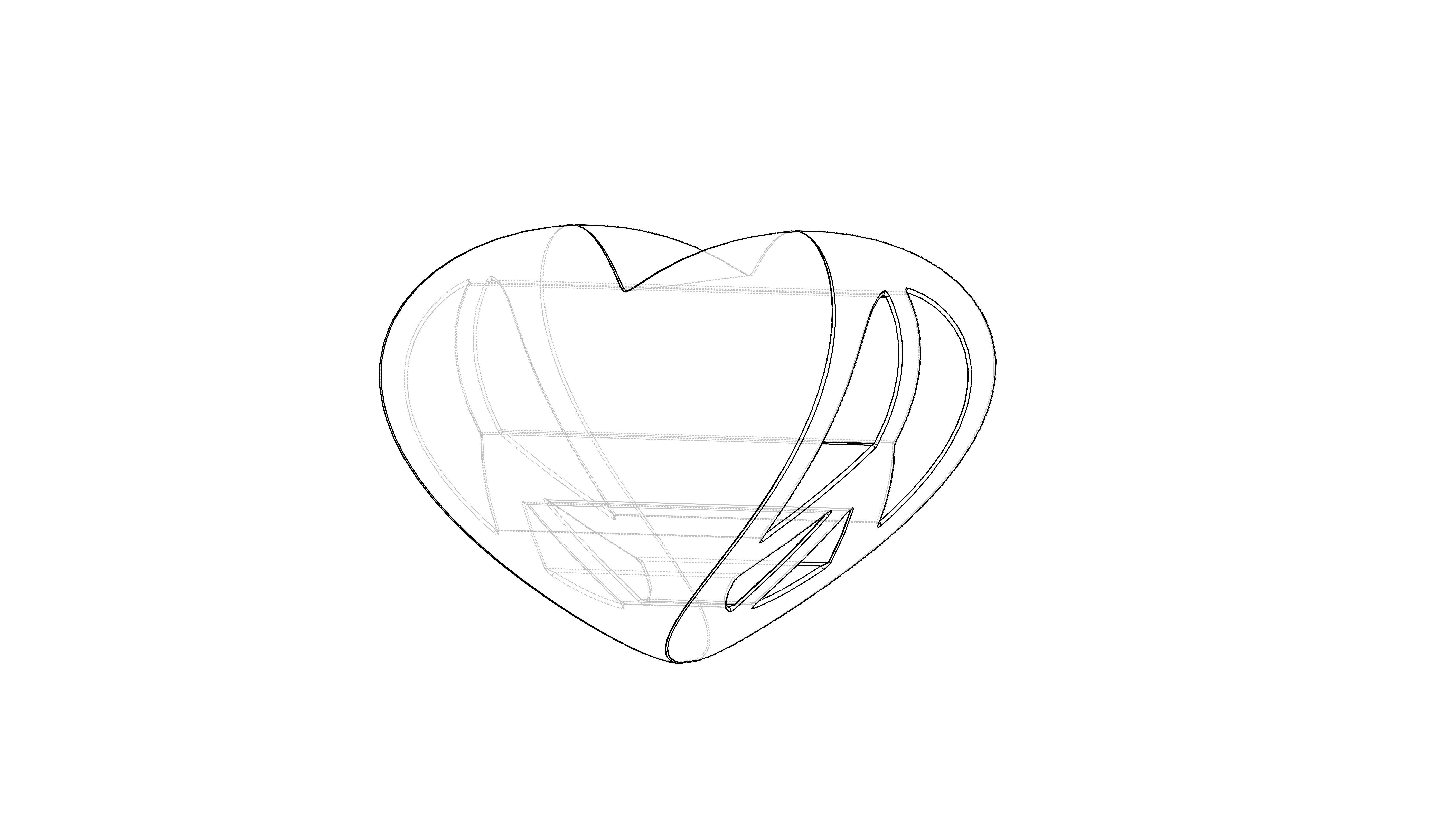 Peace and Love 3D print model_2