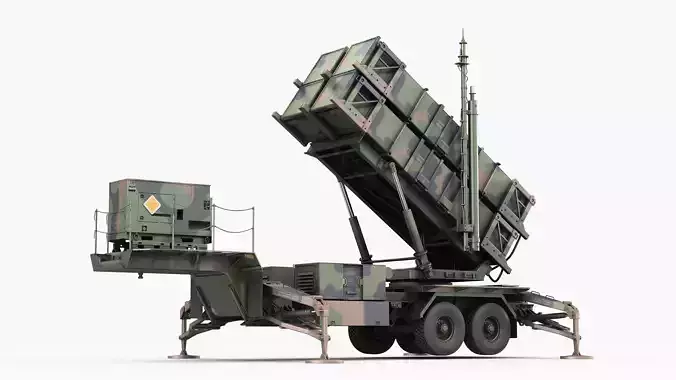 MIM-104 Patriot launcher 3D model