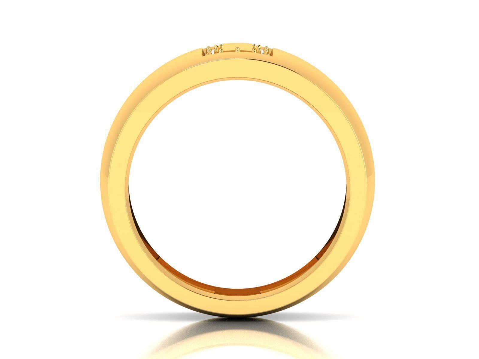 Solitaire Engagement Wedding Diamond Ring 3D print model_2