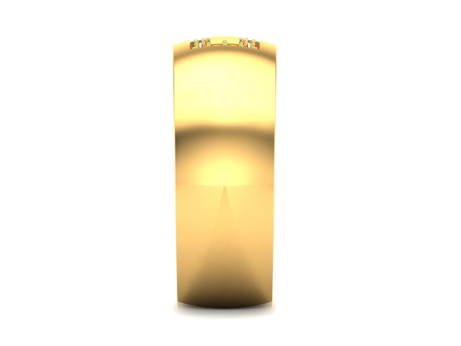 Solitaire Engagement Wedding Diamond Ring 3D print model_4