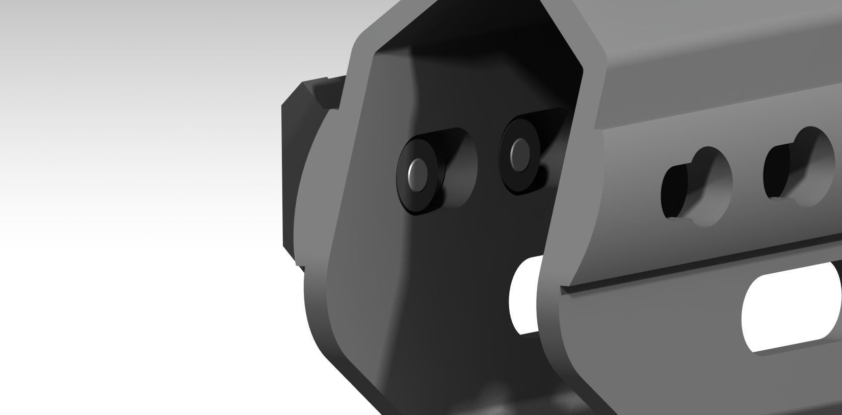 G36KA4 RIS Handguard for SRC brand 3D print model_2