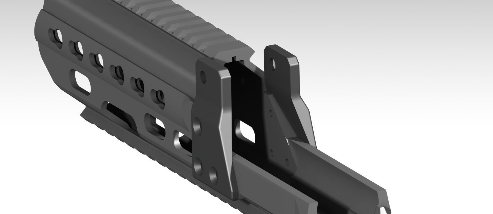 G36KA4 RIS Handguard for SRC brand 3D print model_4
