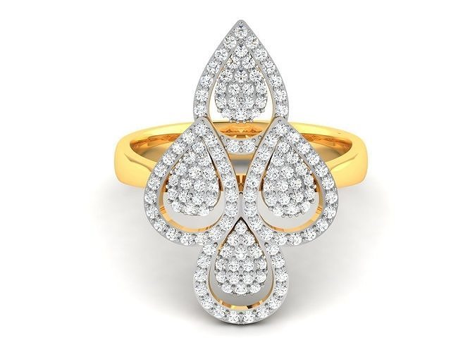 Solitaire Engagement Wedding Diamond Ring 3D print model