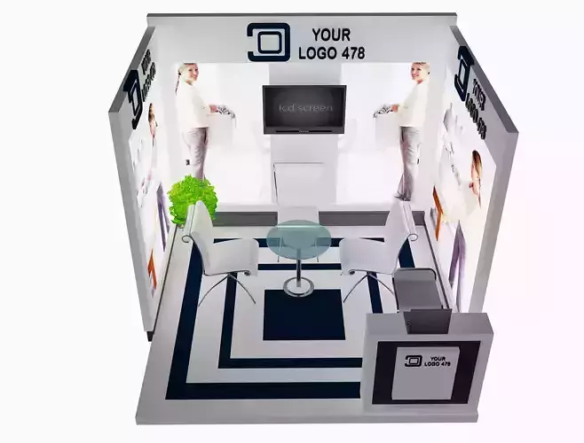 Booth Exhibition Stand a478f  3D model