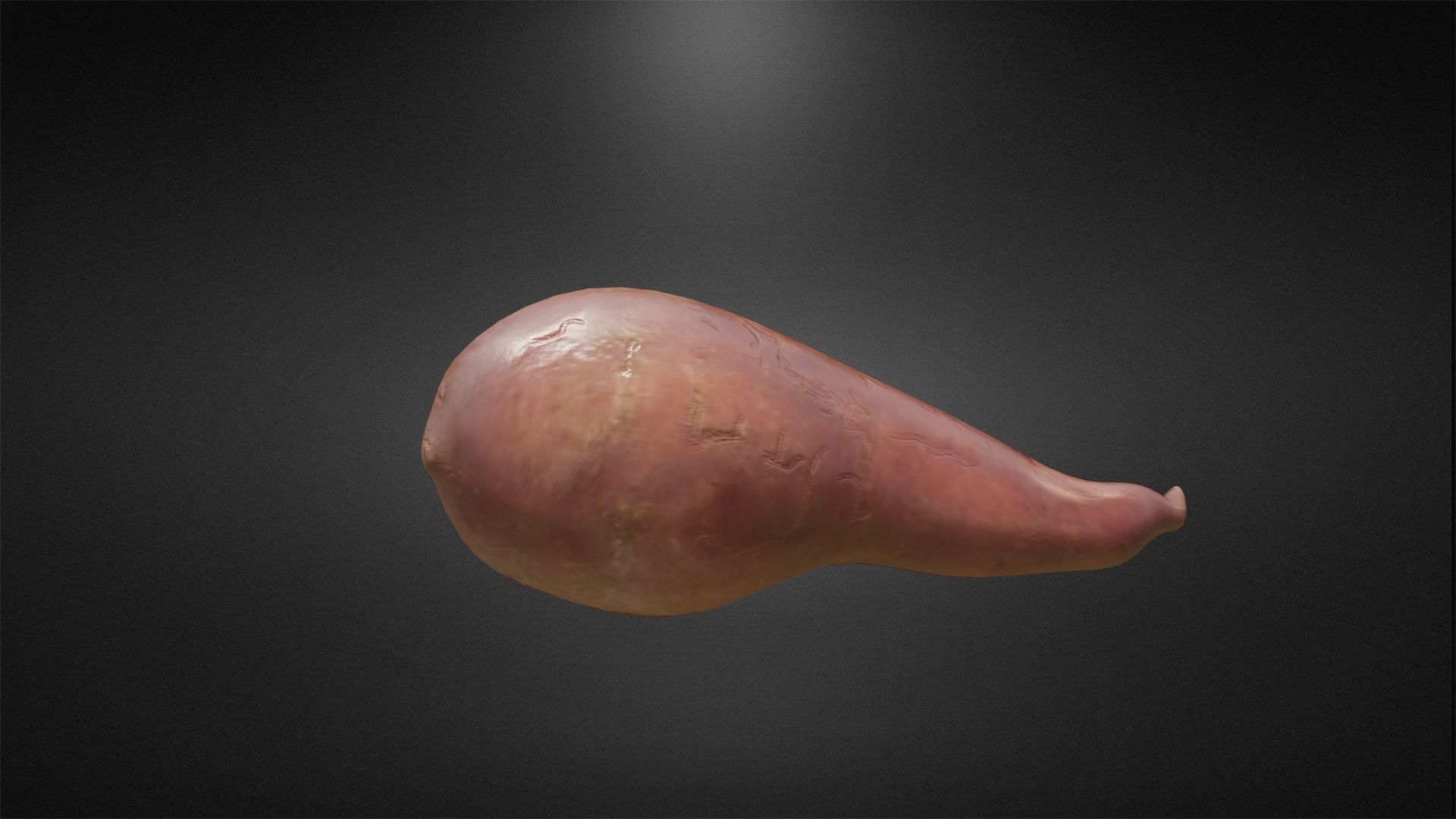 Sweet potato Low -poly 3D model Low-poly 3D model_3