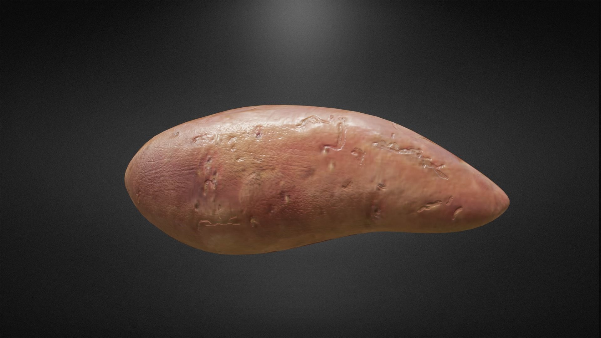 Sweet potato Low -poly 3D model Low-poly 3D model_2
