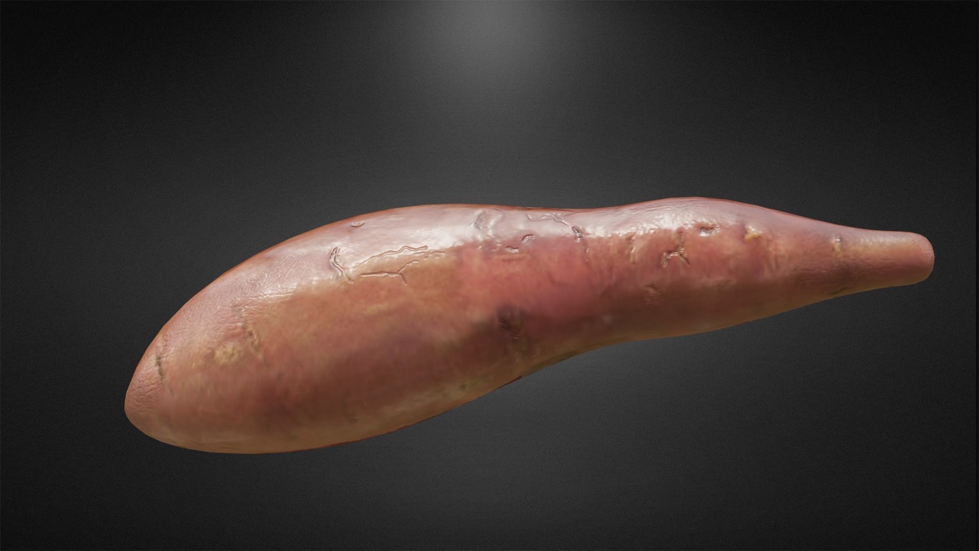 Sweet potato Low -poly 3D model Low-poly 3D model_1