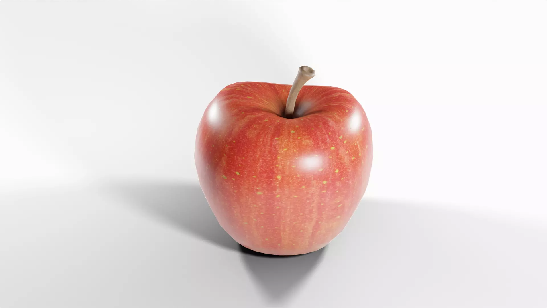 Apple Free low-poly 3D model_0