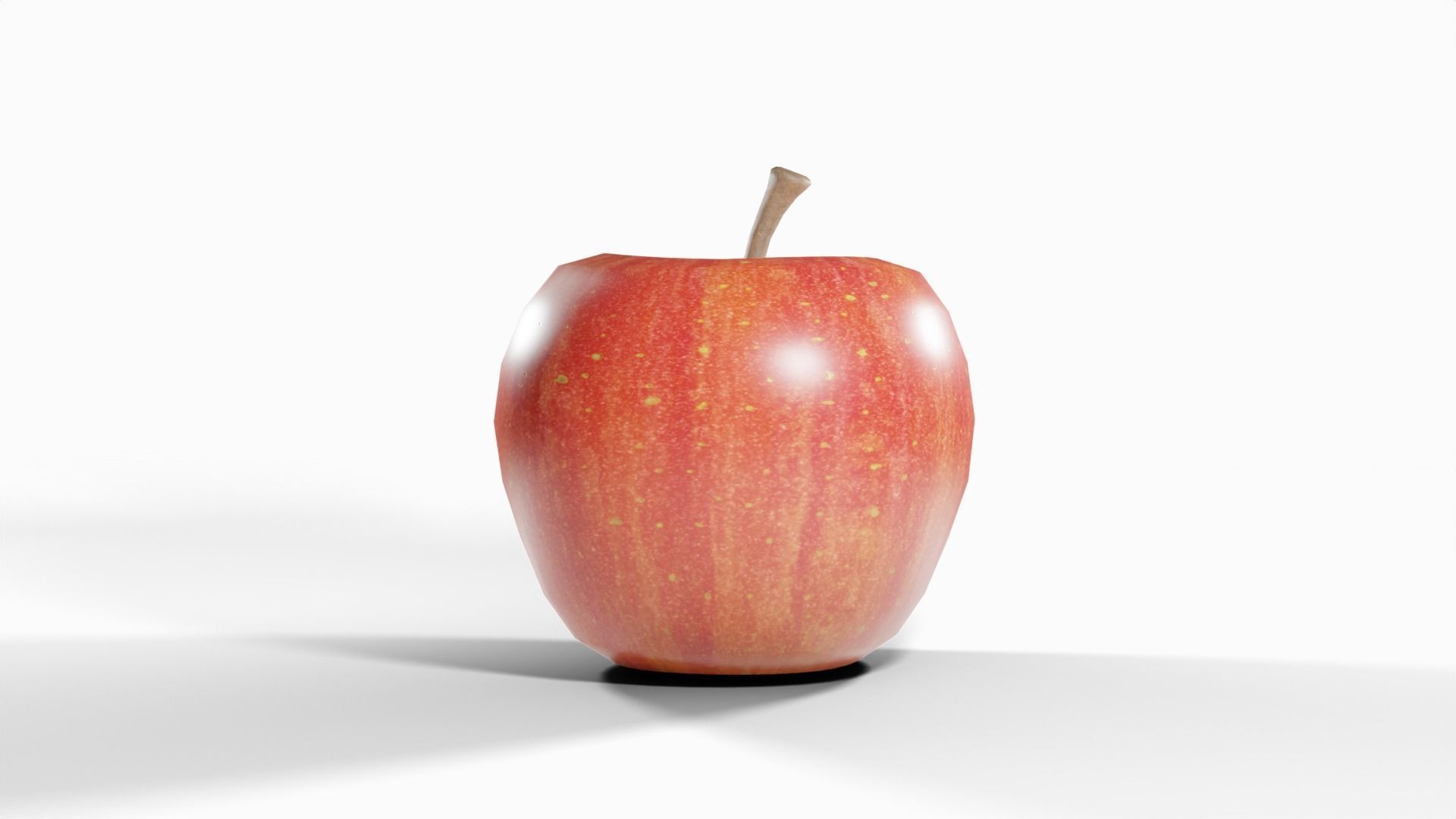 Apple Free low-poly 3D model_2