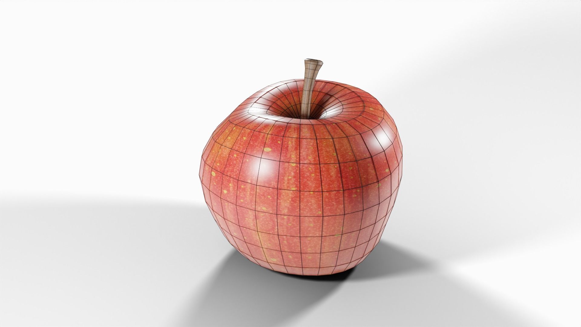 Apple Free low-poly 3D model_5