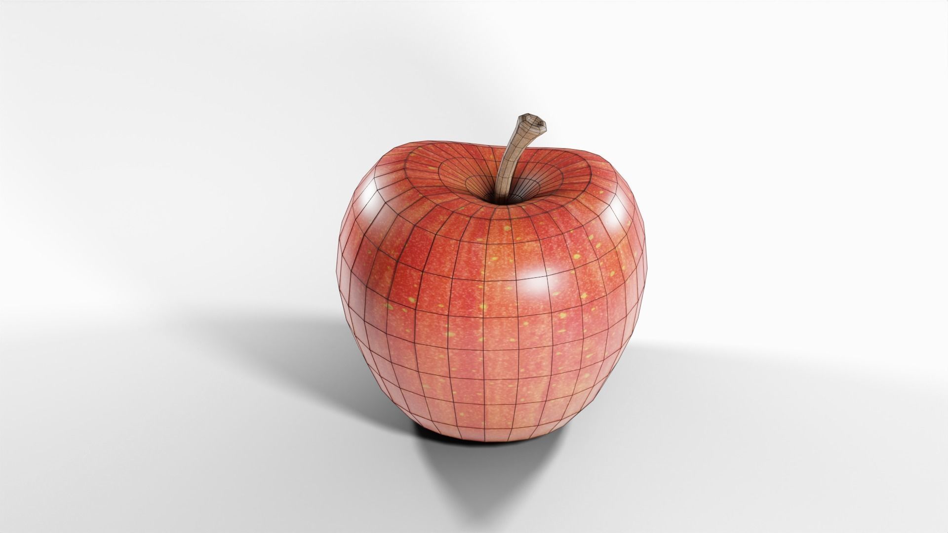 Apple Free low-poly 3D model_1