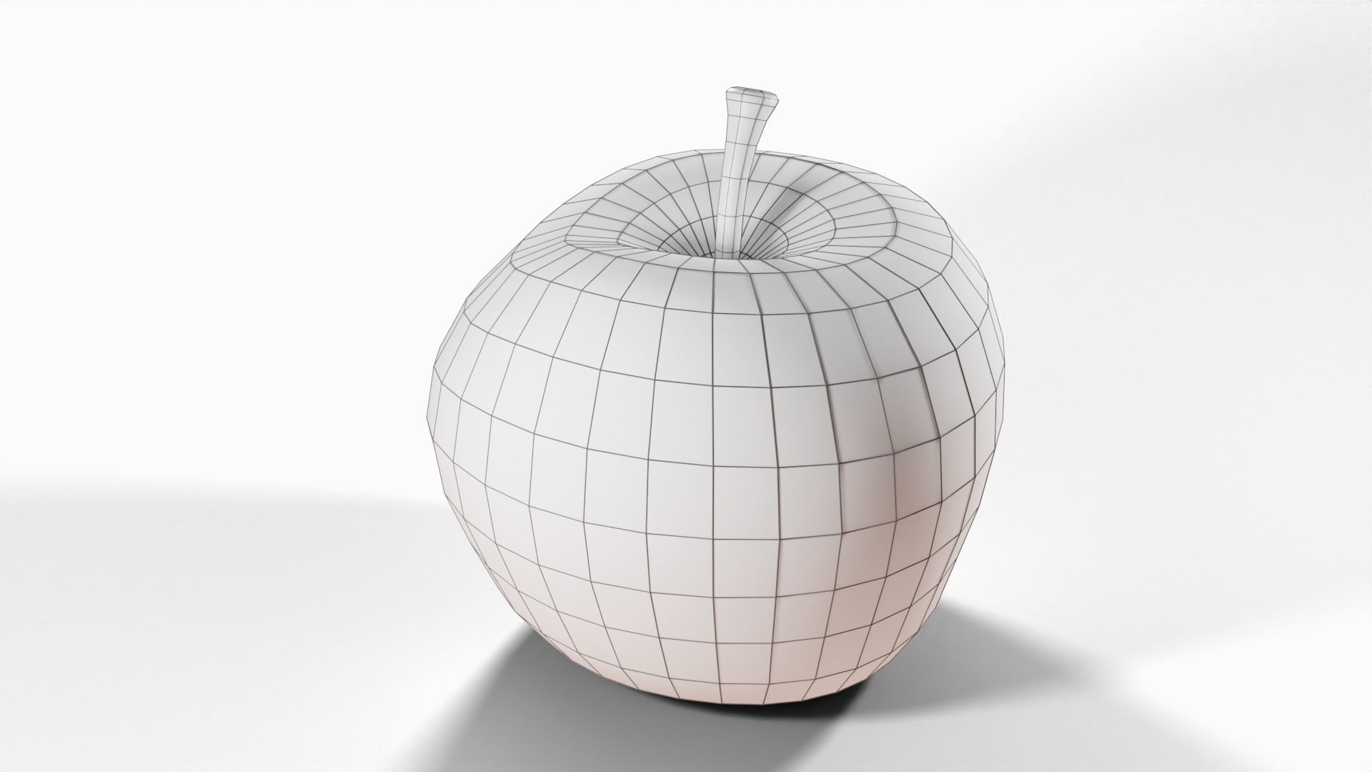 Apple Free low-poly 3D model_6