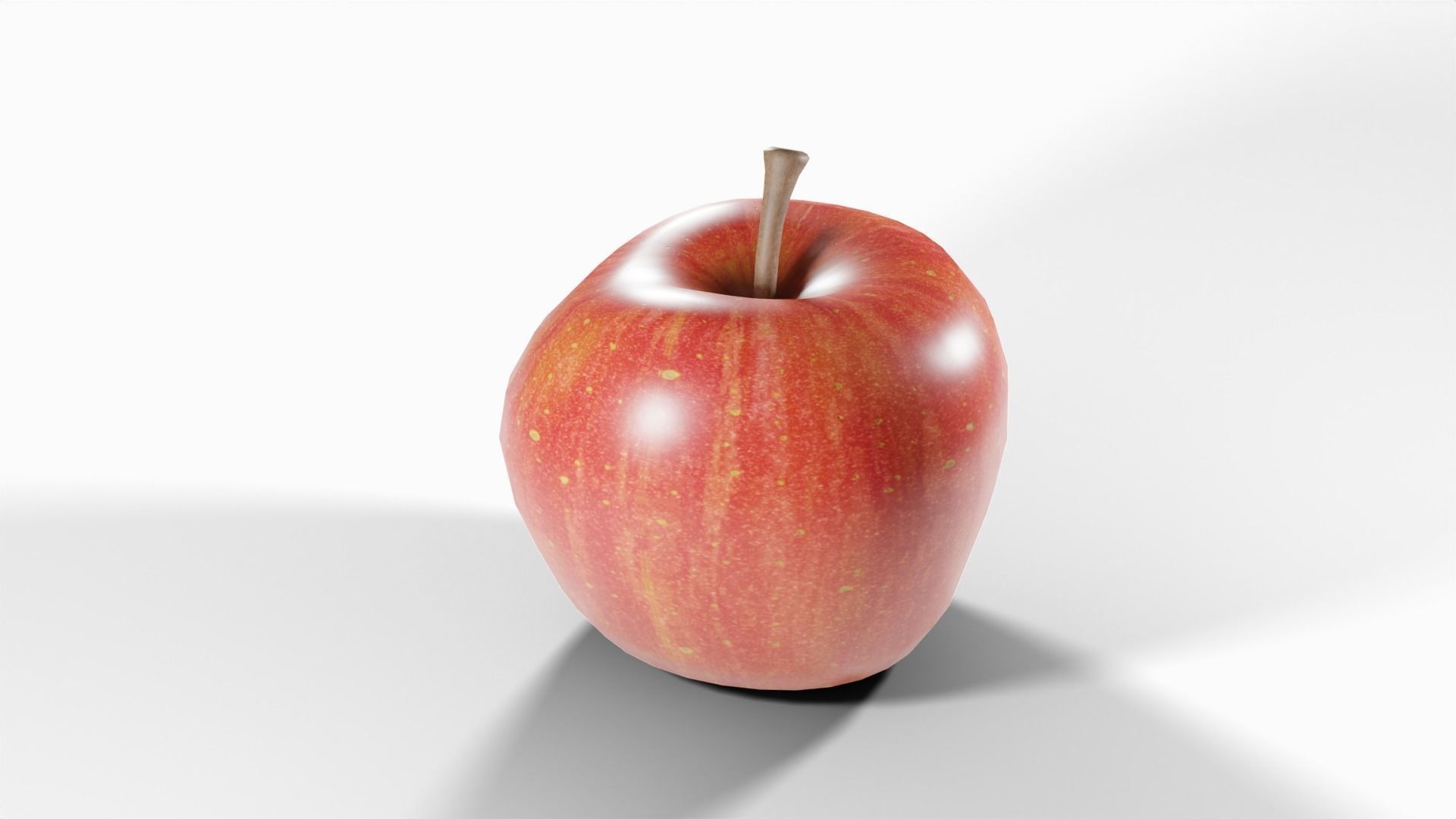 Apple Free low-poly 3D model_4