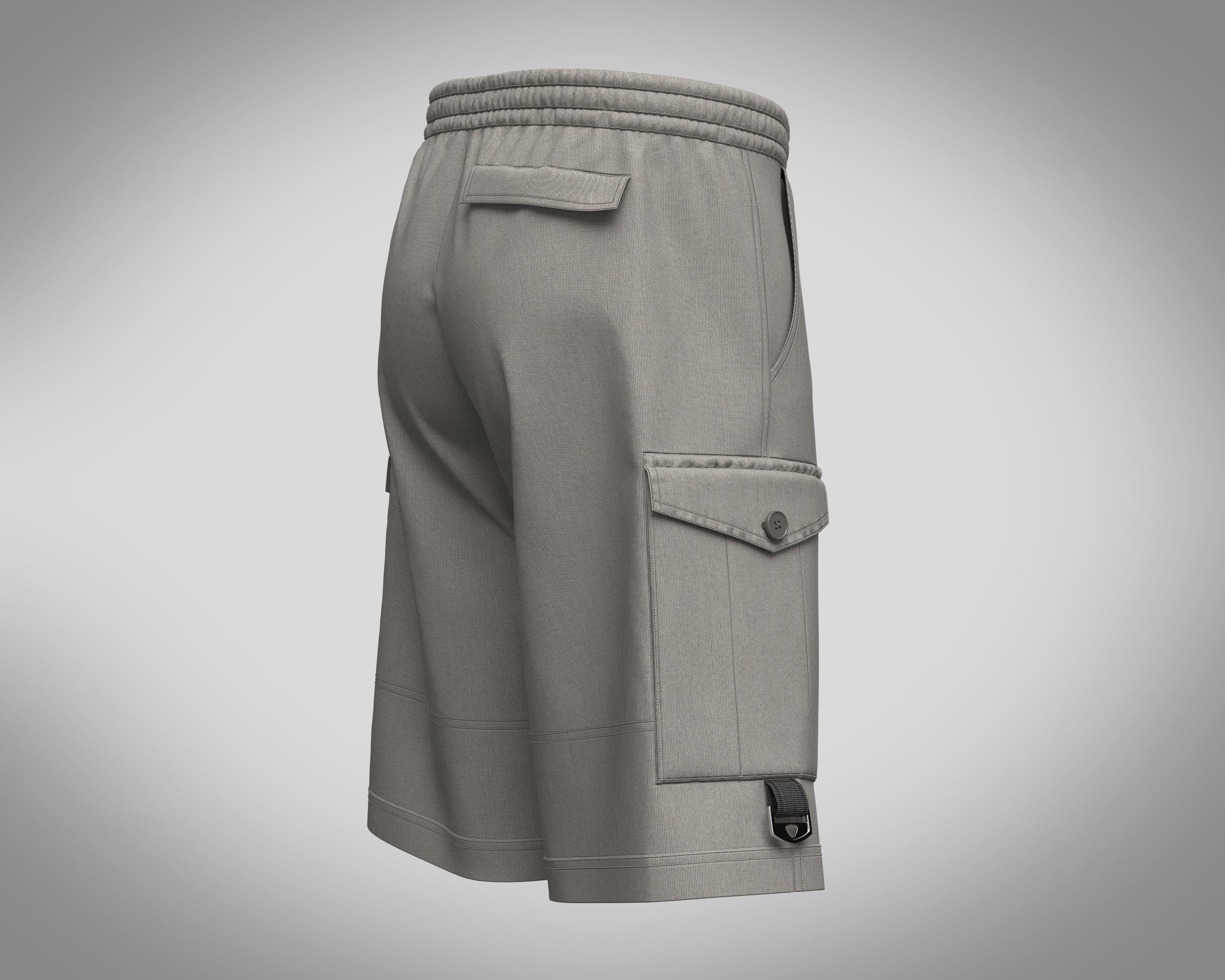 Short Pant Combat 3D model_2