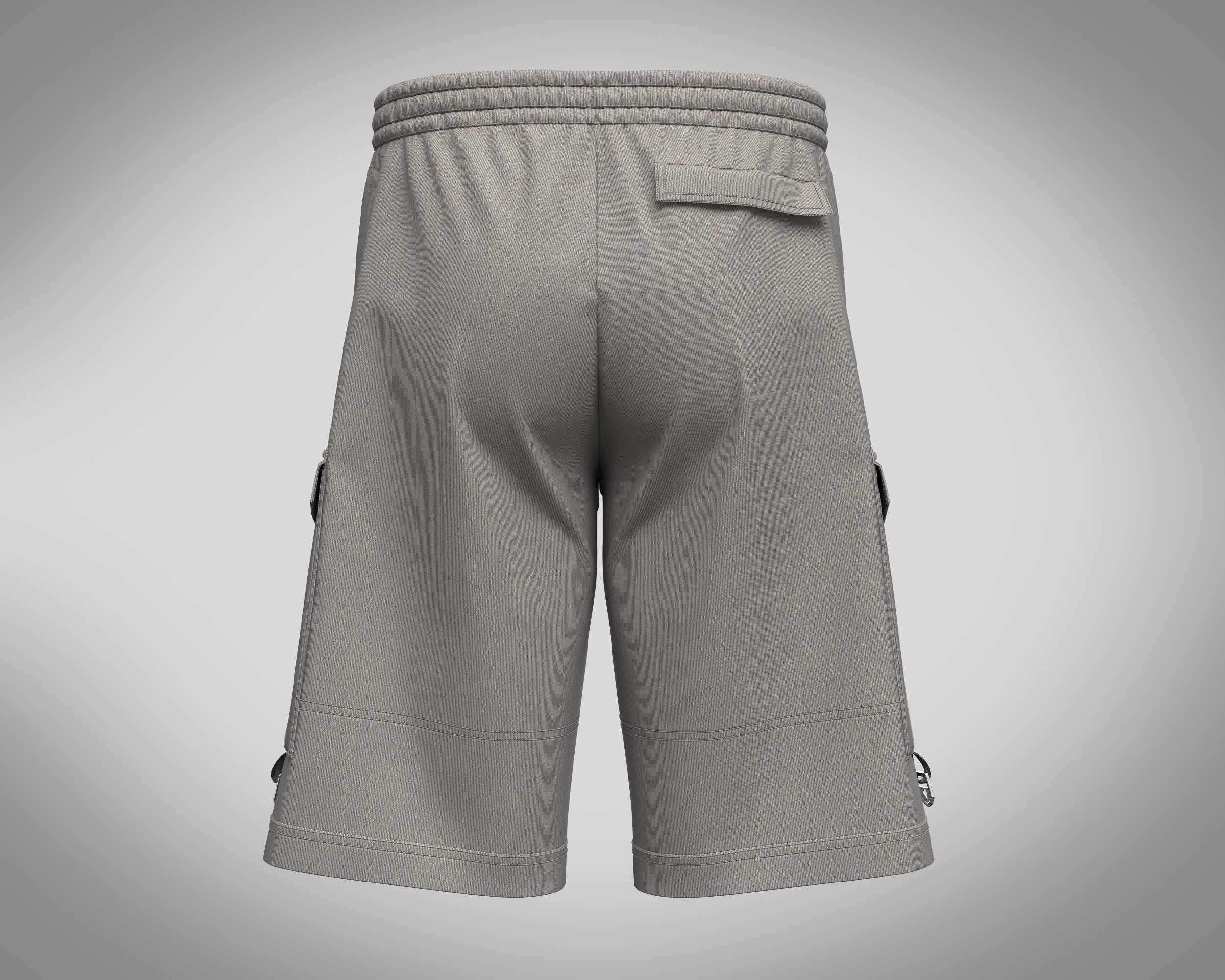 Short Pant Combat 3D model_3