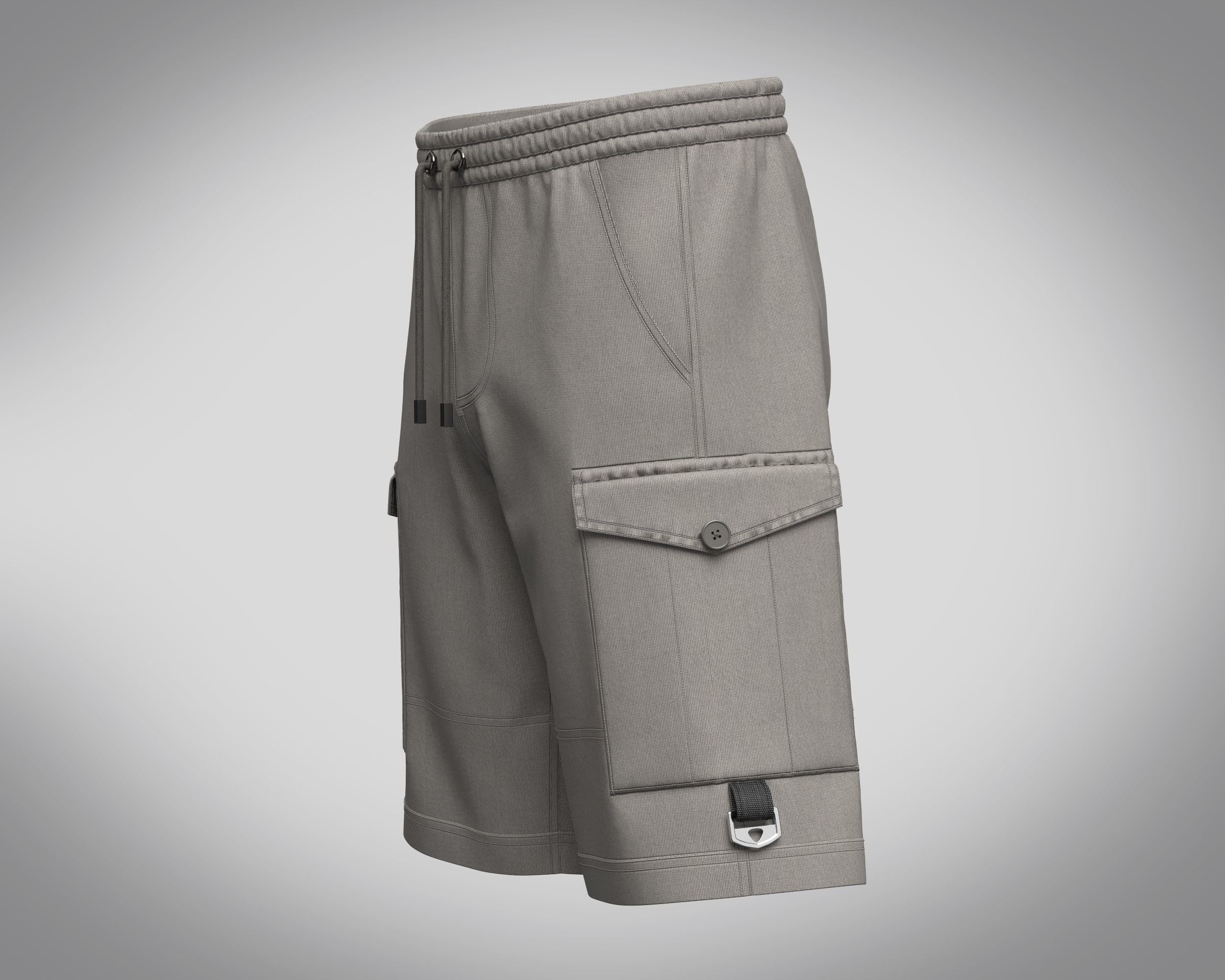 Short Pant Combat 3D model_5
