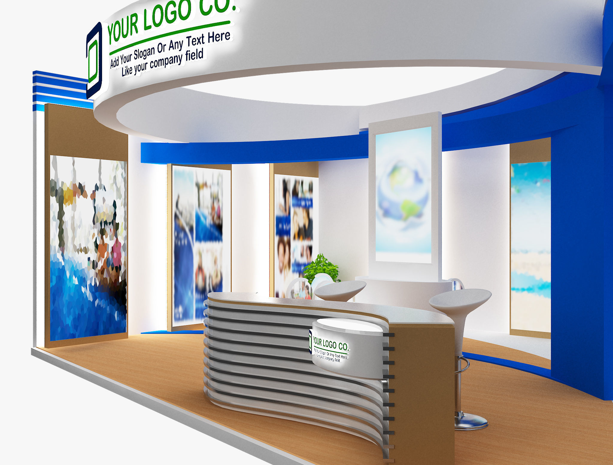  Booth Exhibition Stand a479a 3D model_18