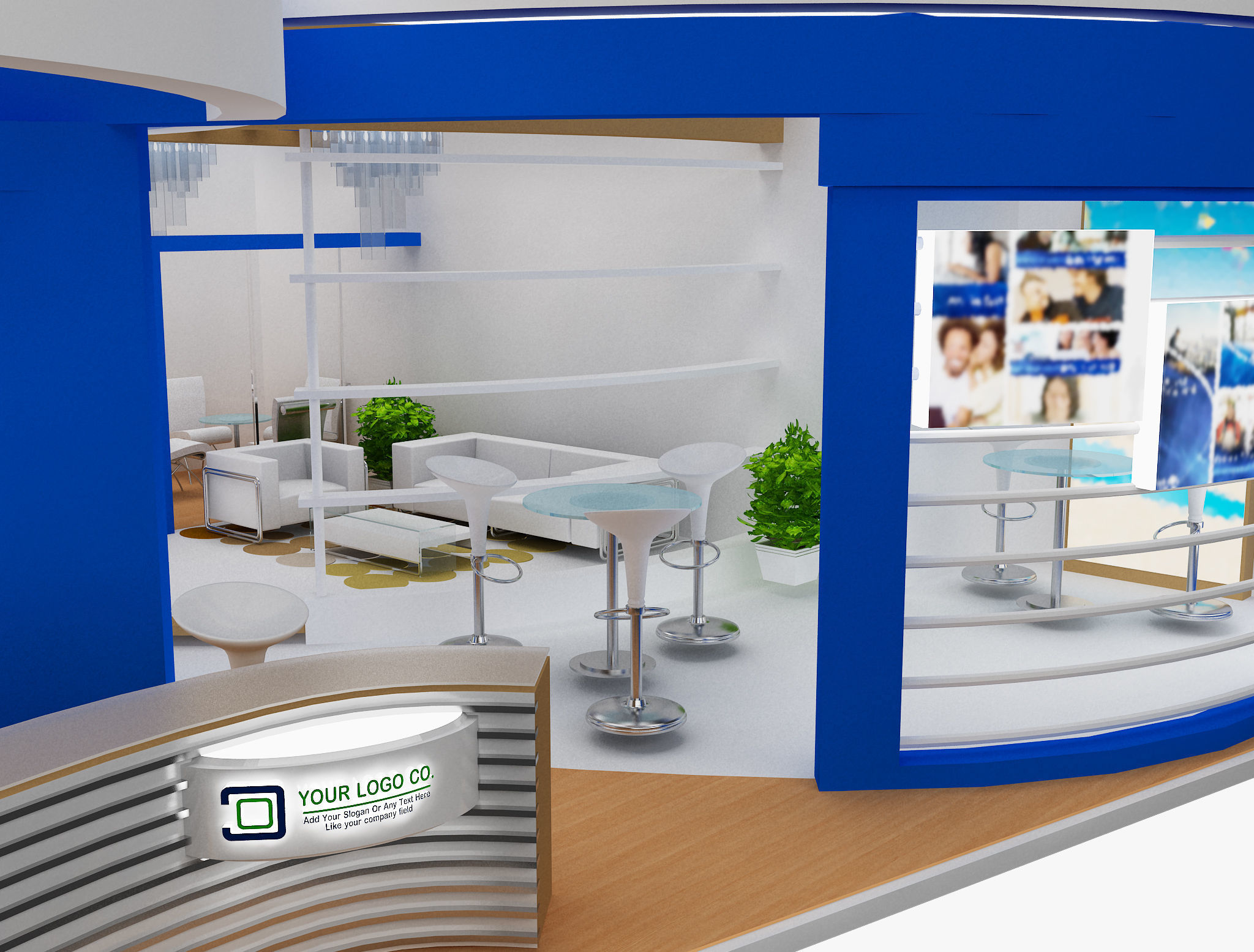  Booth Exhibition Stand a479a 3D model_22