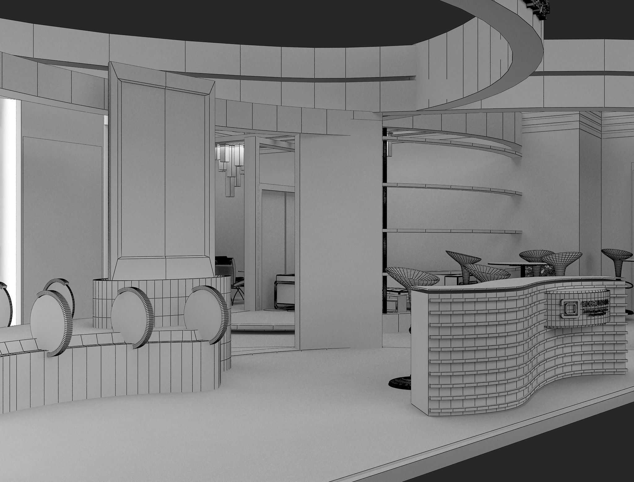  Booth Exhibition Stand a479a 3D model_17