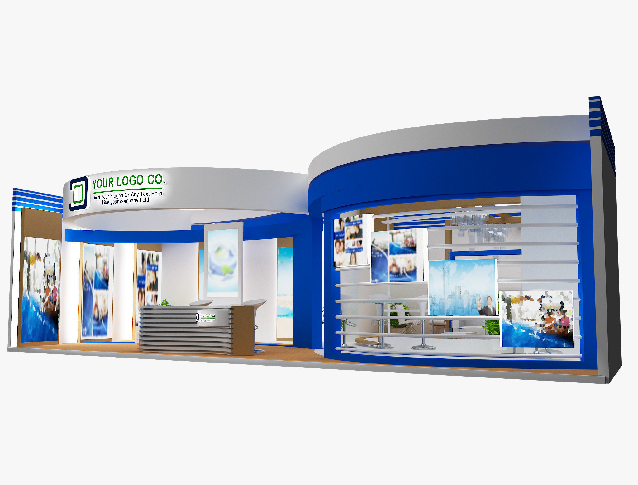 Booth Exhibition Stand a479a 3D model_4