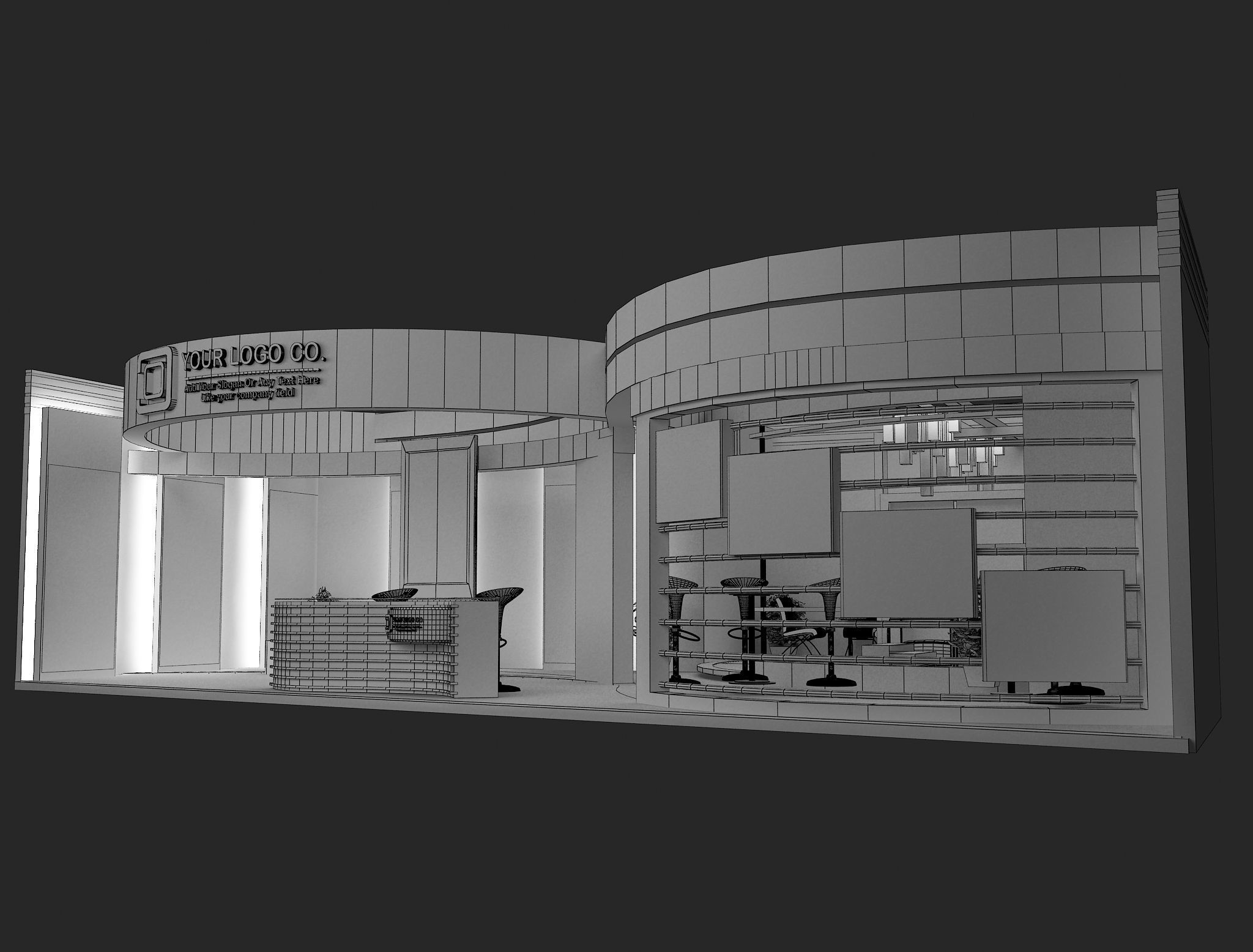  Booth Exhibition Stand a479a 3D model_5