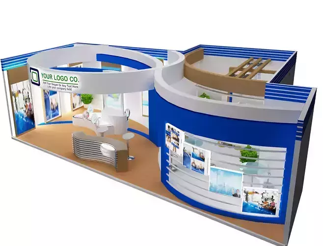  Booth Exhibition Stand a479a 3D model