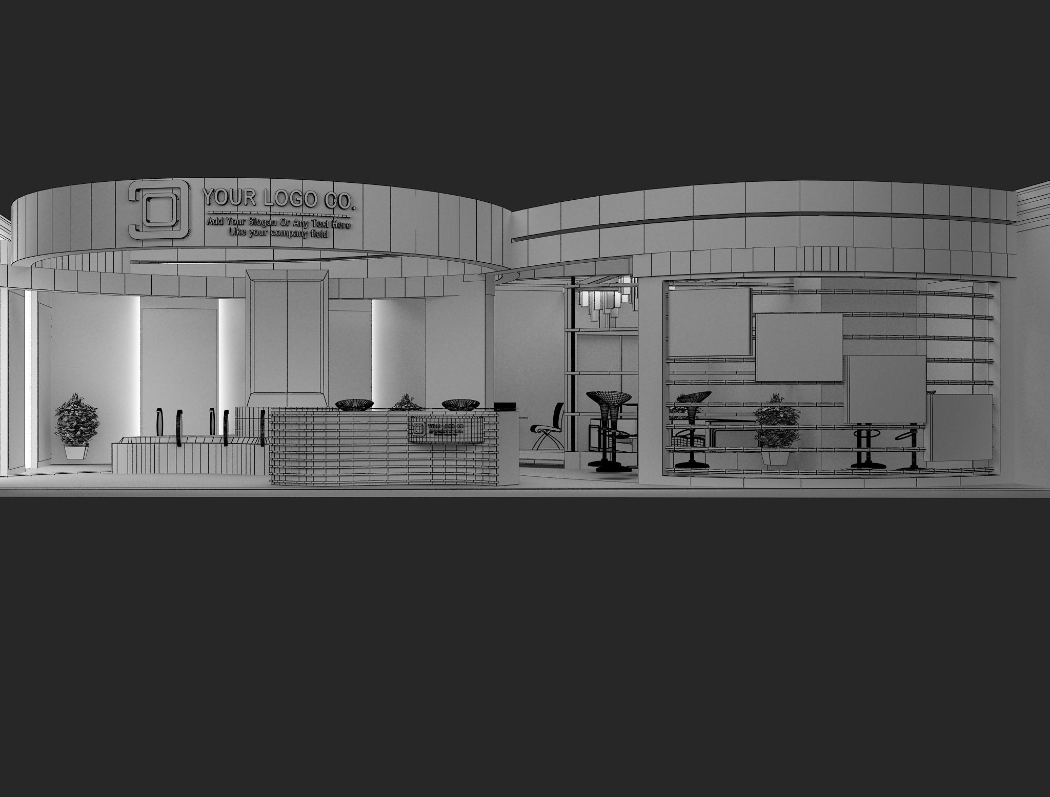  Booth Exhibition Stand a479a 3D model_9