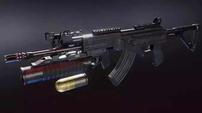 STV-380 with OPL40M Low-poly 3D model