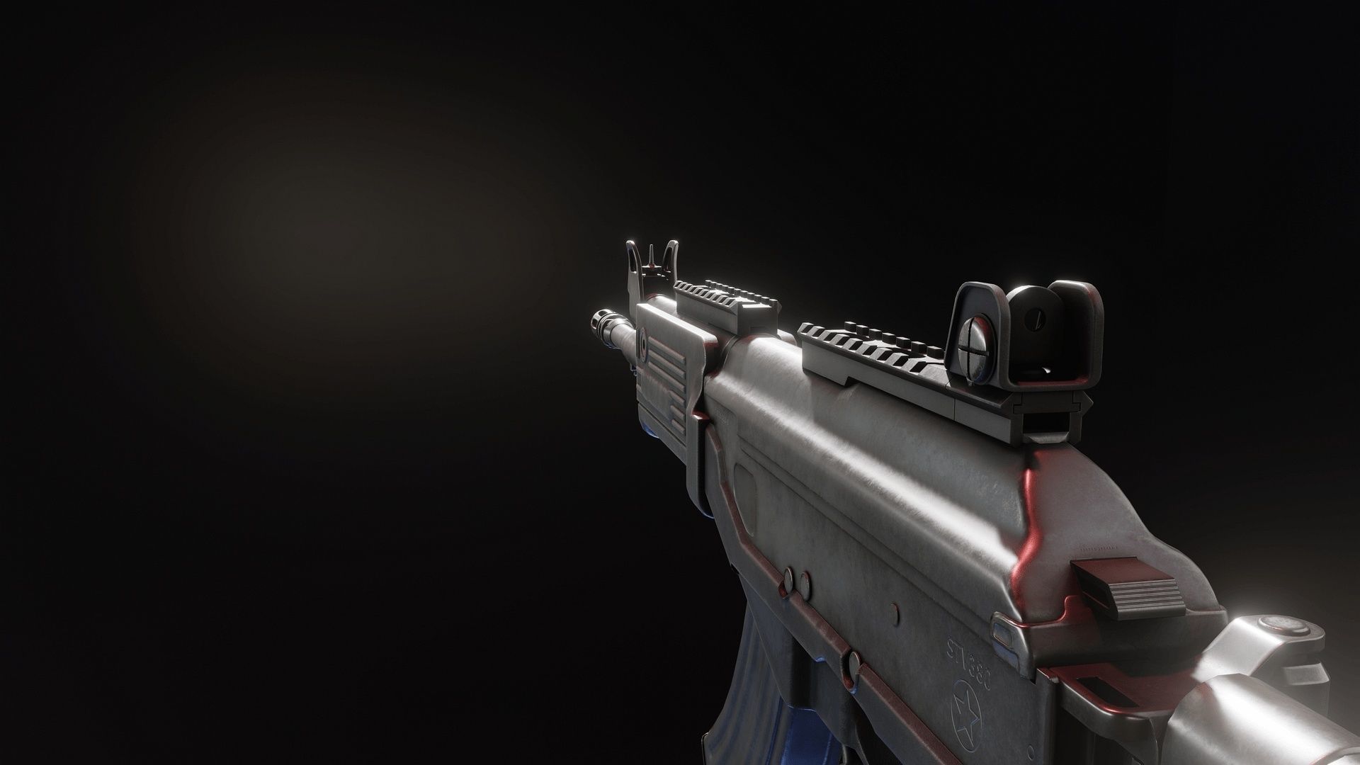 STV-380 with OPL40M Low-poly 3D model_4