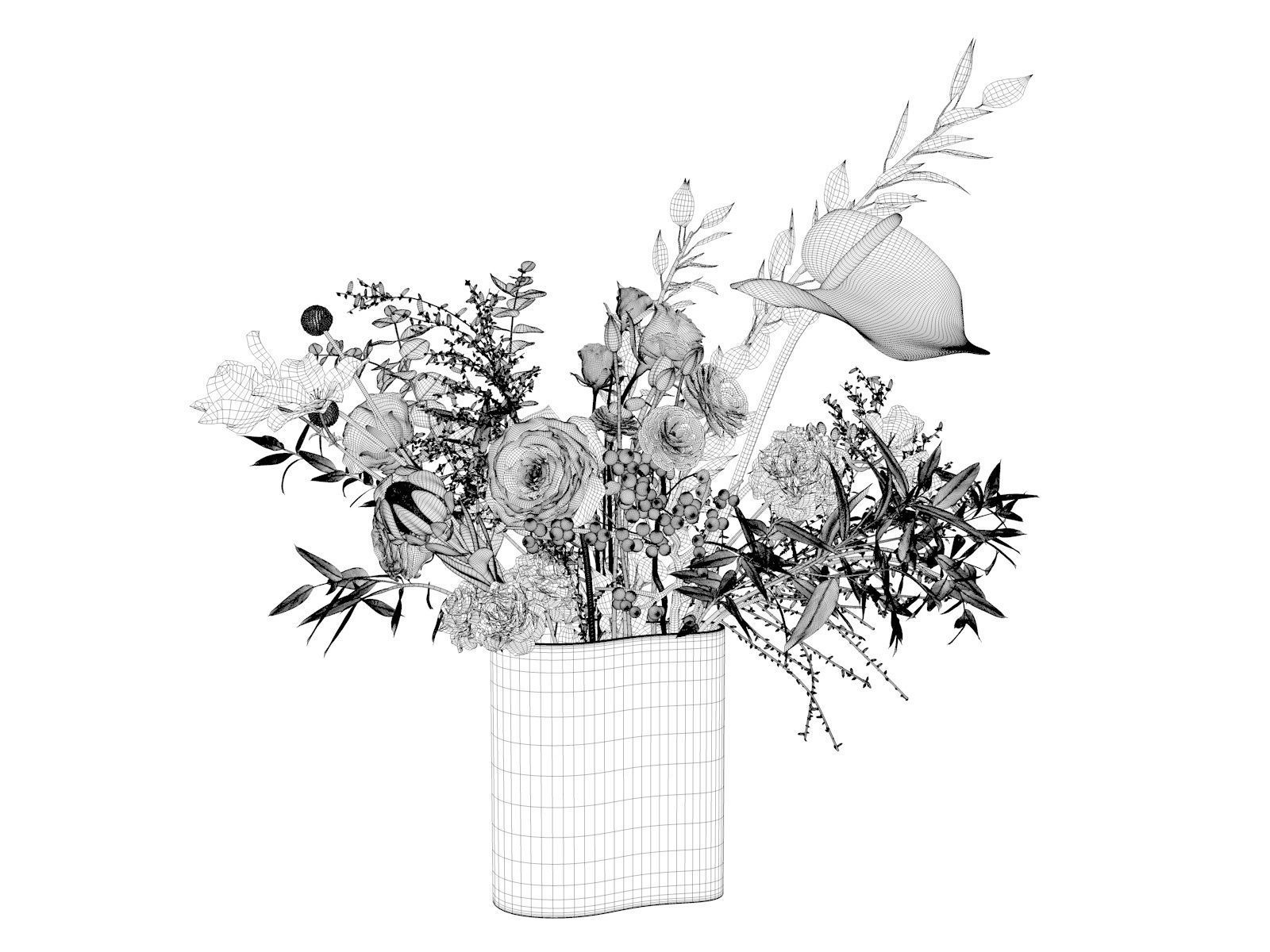 Corporate Flowers 4 3D model_3