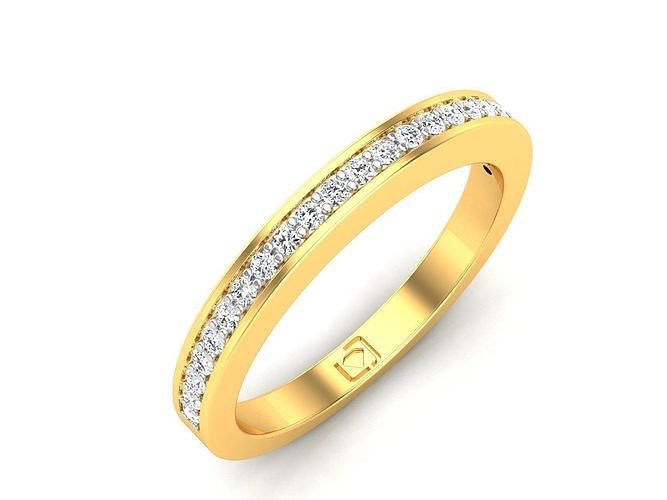 Solitaire Engagement Wedding Diamond Ring 3D print model