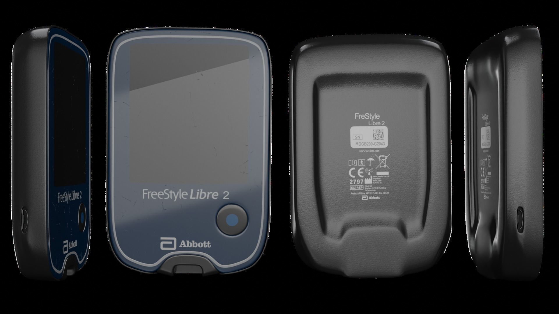 Glucose meter 3D model_1