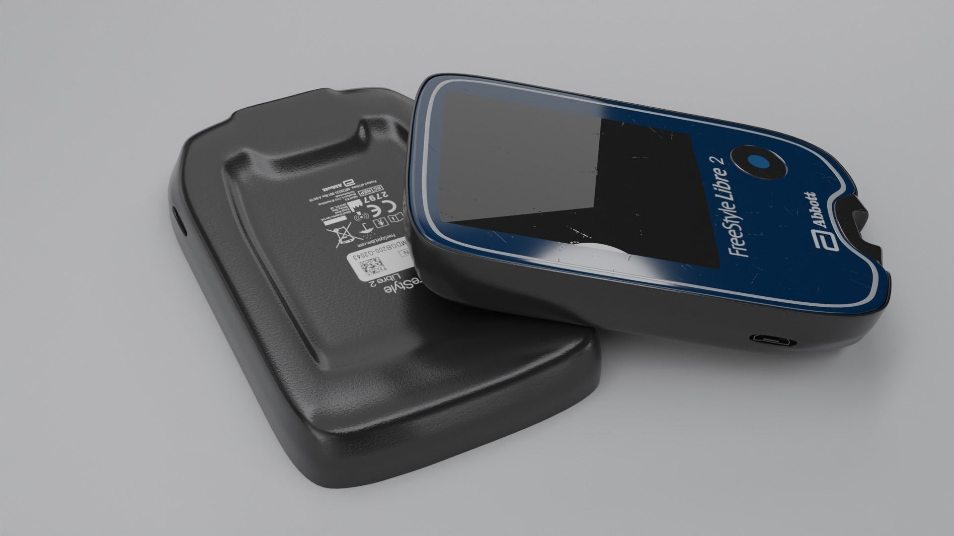 Glucose meter 3D model_2