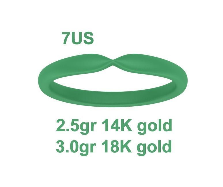 Classic Band Match Ring Half Eternity Band 3dprint model 3D print model_35