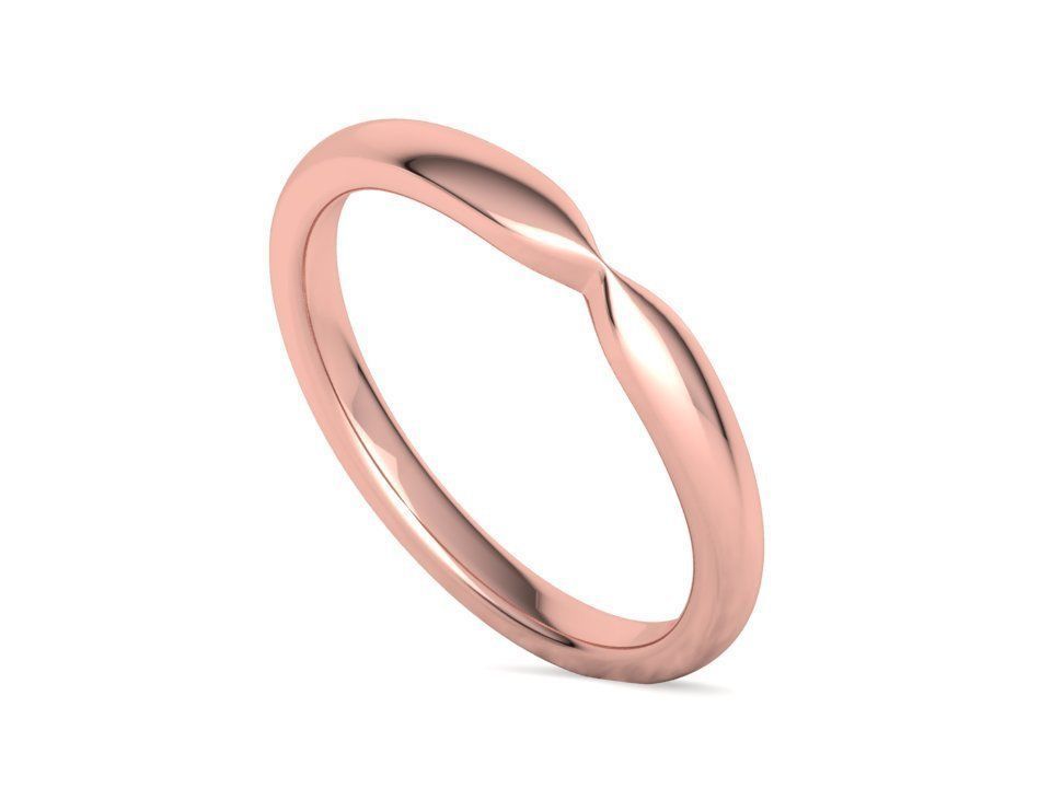 Classic Band Match Ring Half Eternity Band 3dprint model 3D print model_20