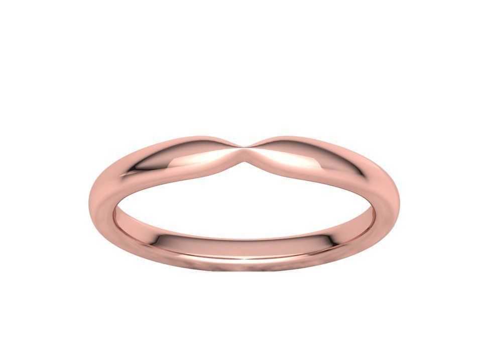 Classic Band Match Ring Half Eternity Band 3dprint model 3D print model_14