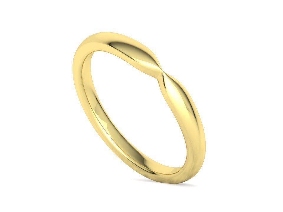 Classic Band Match Ring Half Eternity Band 3dprint model 3D print model_21
