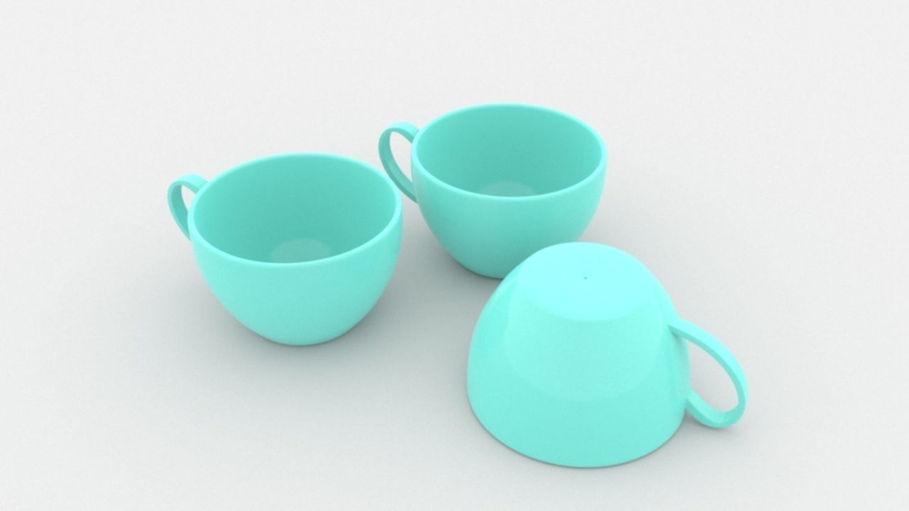 Tea Cup 3D model_1