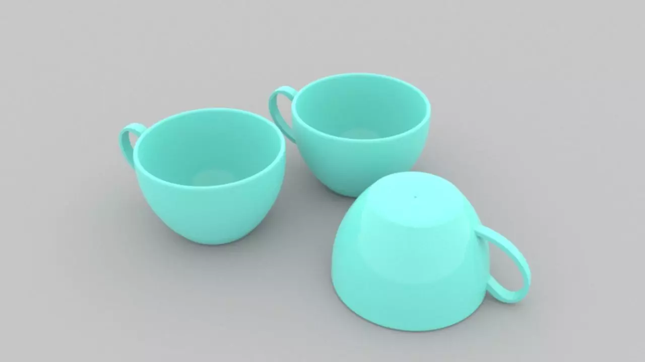 Tea Cup 3D model_0