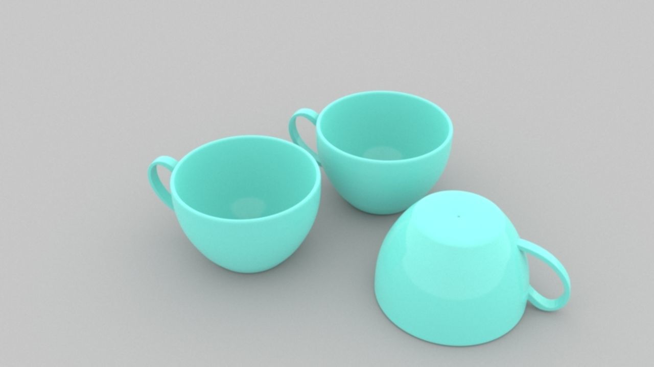 Tea Cup 3D model_4