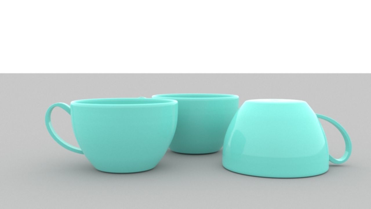 Tea Cup 3D model_2