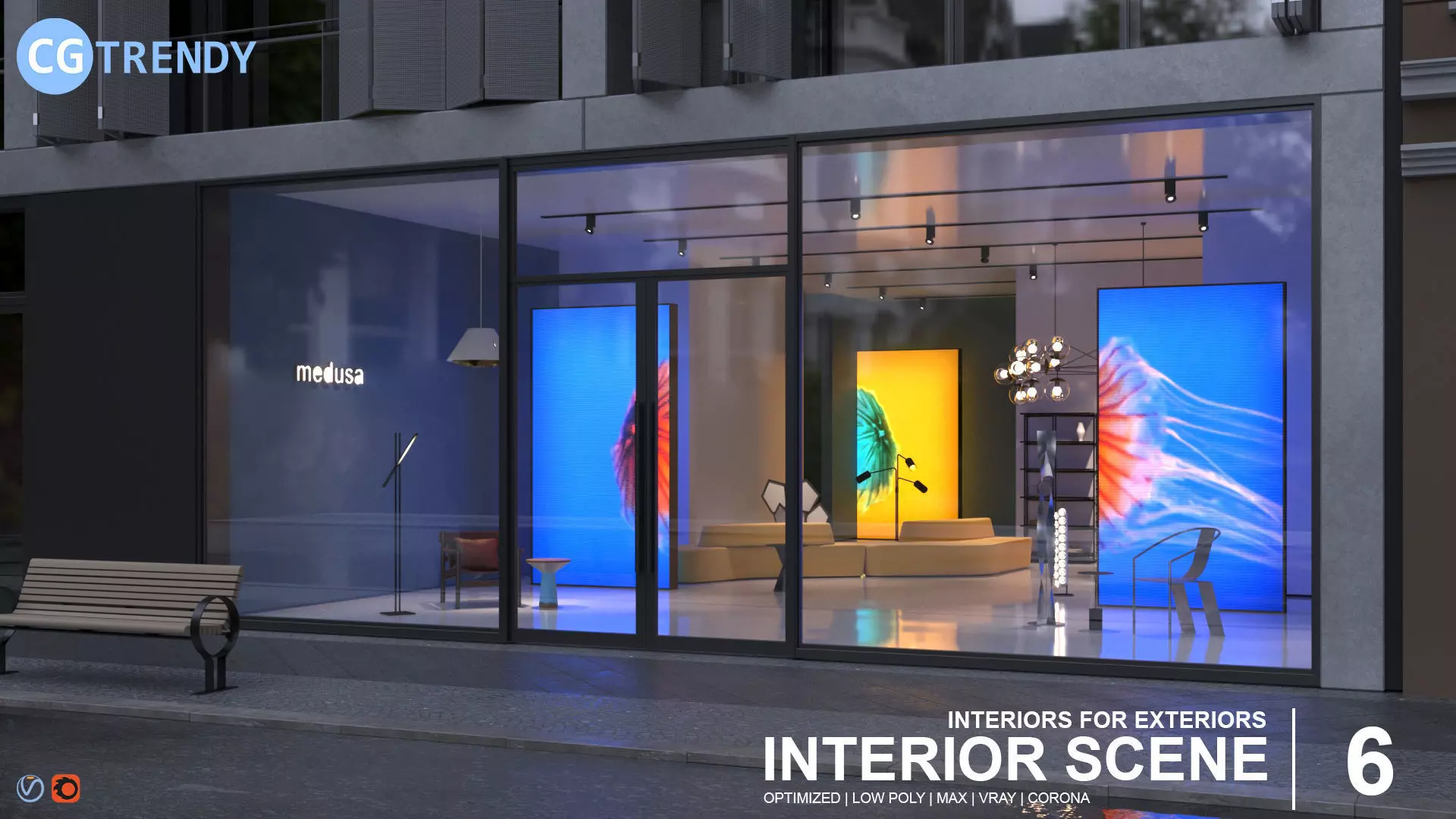 Interior Scene 06 - Medusa Furniture Store 3D model_0