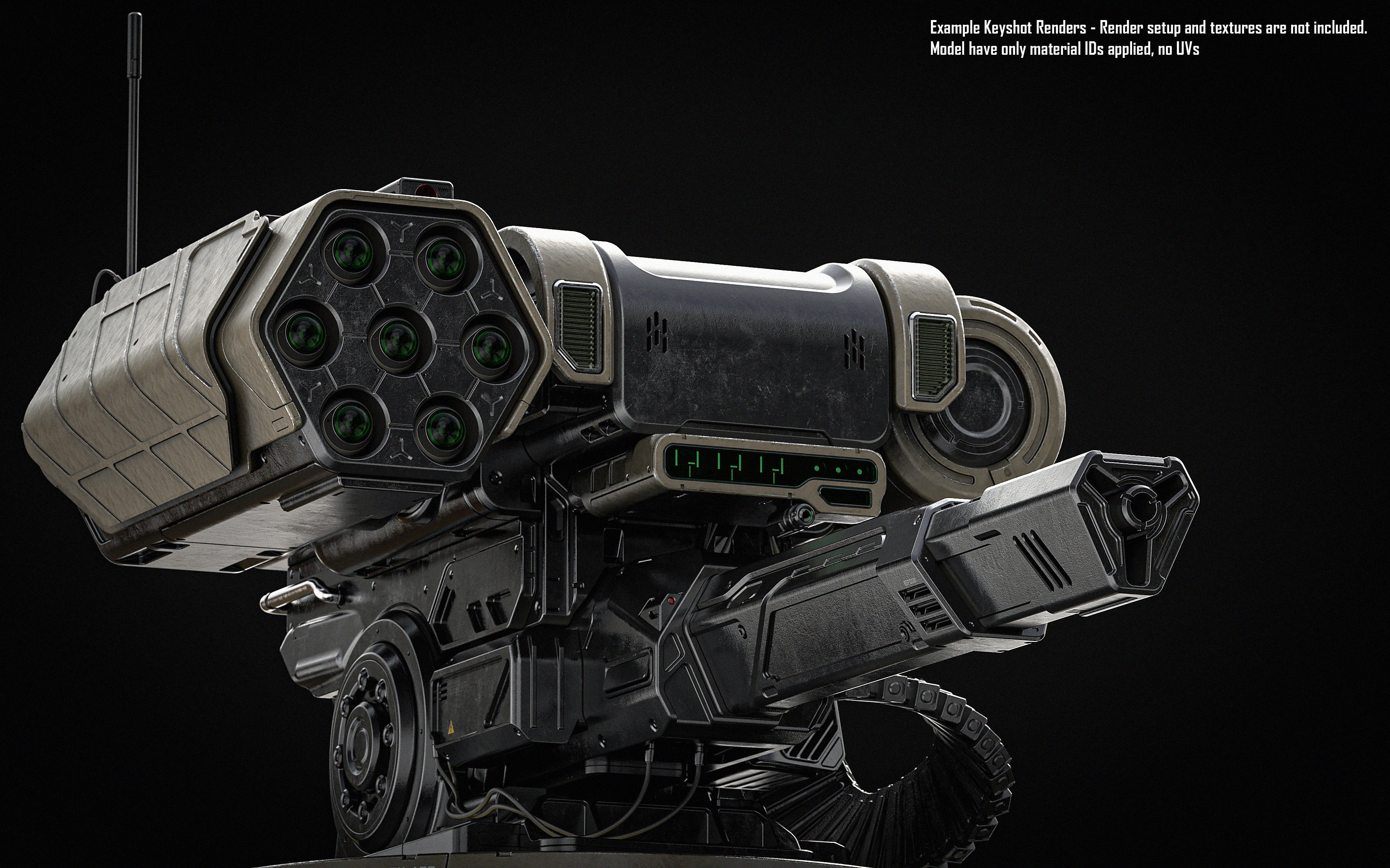 Defense Turret 3D model_9