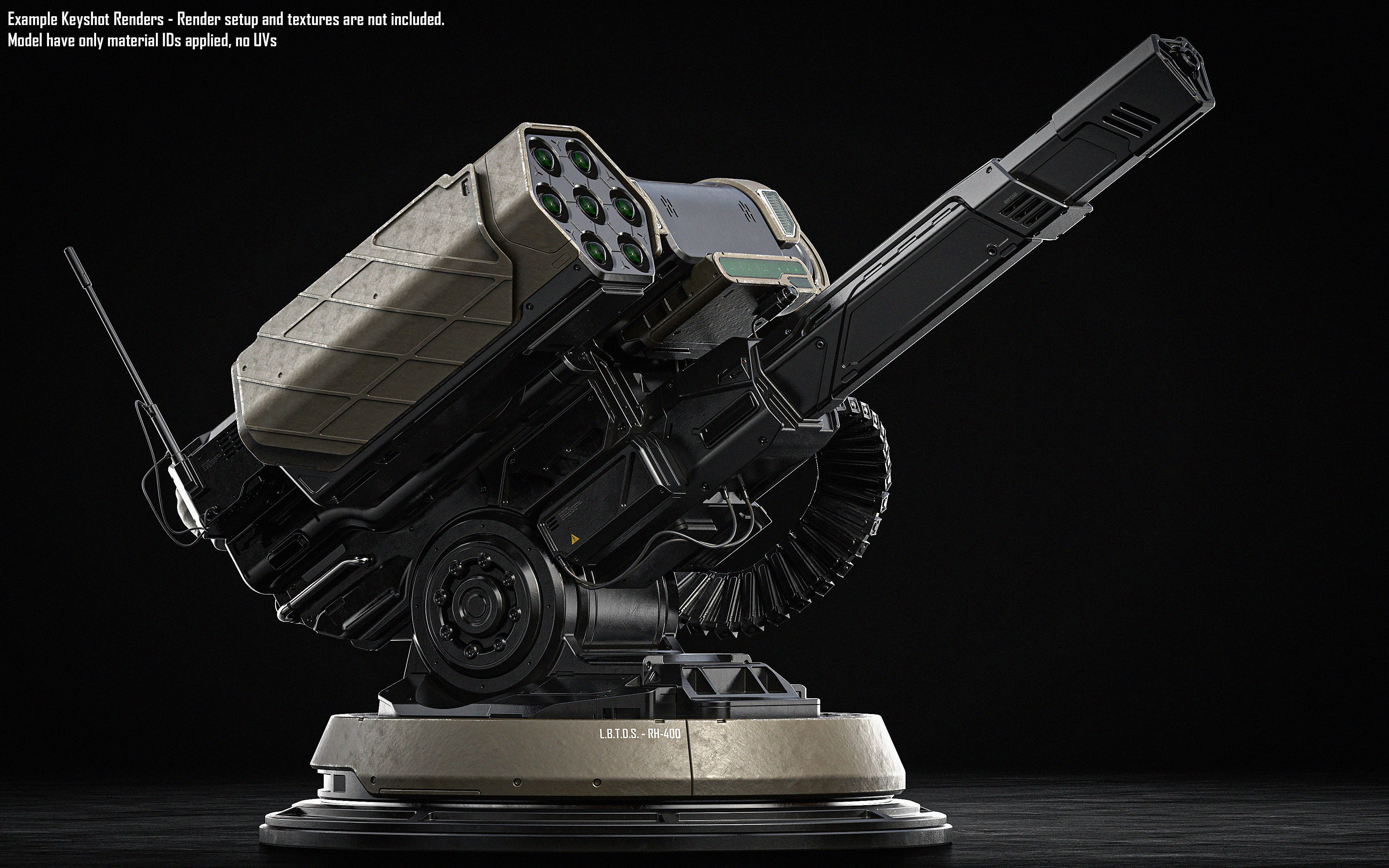 Defense Turret 3D model_6