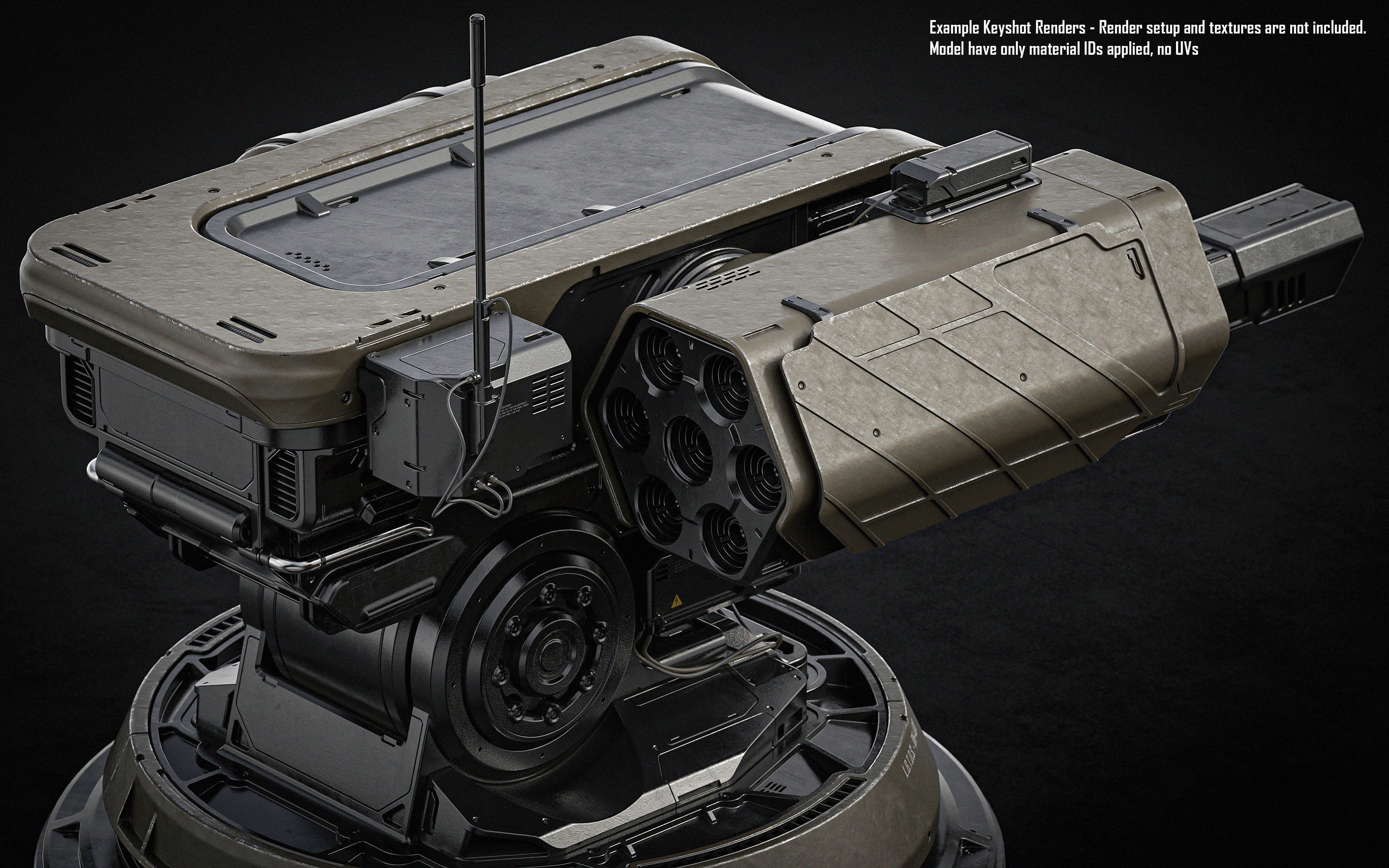 Defense Turret 3D model_8